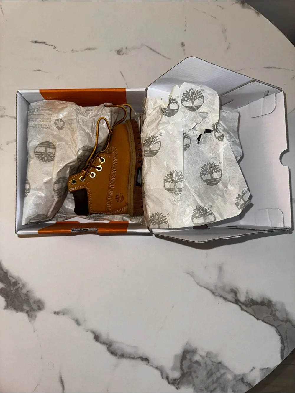 NEW Timberland Infant Wheat/Tan Lace-Up Leather Boots